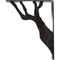 Ekena Millwork Damon Wrought Iron Bracket, (Triple center brace), Antiqued Silver 2"W x 10"D x 12"H BKTM02X10X12TDAASV - alternate 8